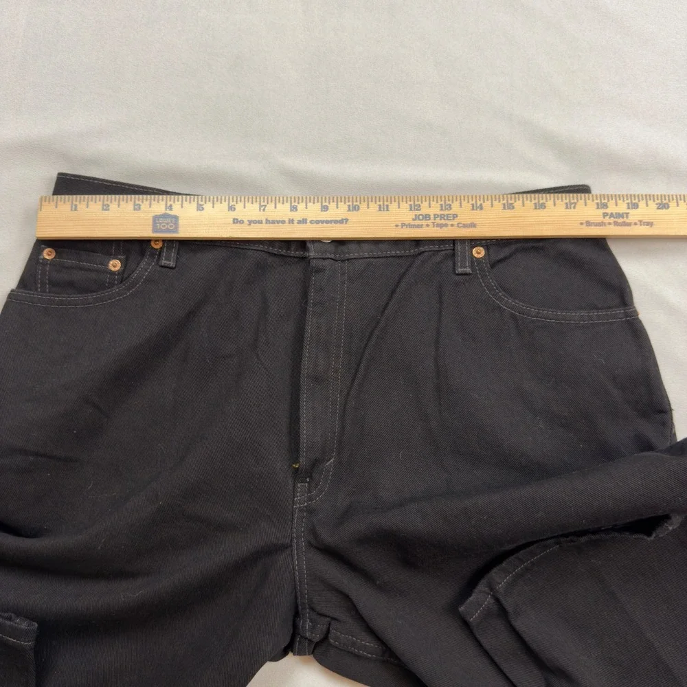 Levis 550 Relaxed Fit Tapered Leg Black Jeans Mens 18 Reg 15551-0260 NWT Vintage